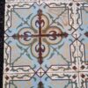 Carrelage Ciment Céramique Ancien Croix & Fleurs Réf 003 - 15m2