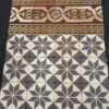 Carrelage Ciment Céramique Ancien Etoile Gris Blanc Réf 010 - 9m2