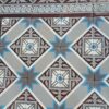 Carrelage Céramique Gris Médaillon Bleu Gris Grec