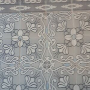 Carrelage Ciment Céramique Ancien Fleurs Art Nouveau Réf 021