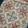 Carrelage Cment Céramique Ancien Fougère et Etoile Réf 016 - Vendu