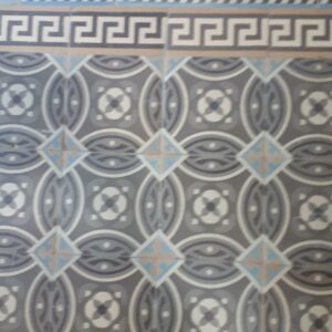 Carrelage Ciment Céramique Ancien Cabochon Trompe Œil Réf 019