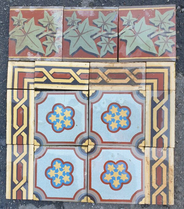 Carrelage Ciment Céramique Ancien  Réf 128