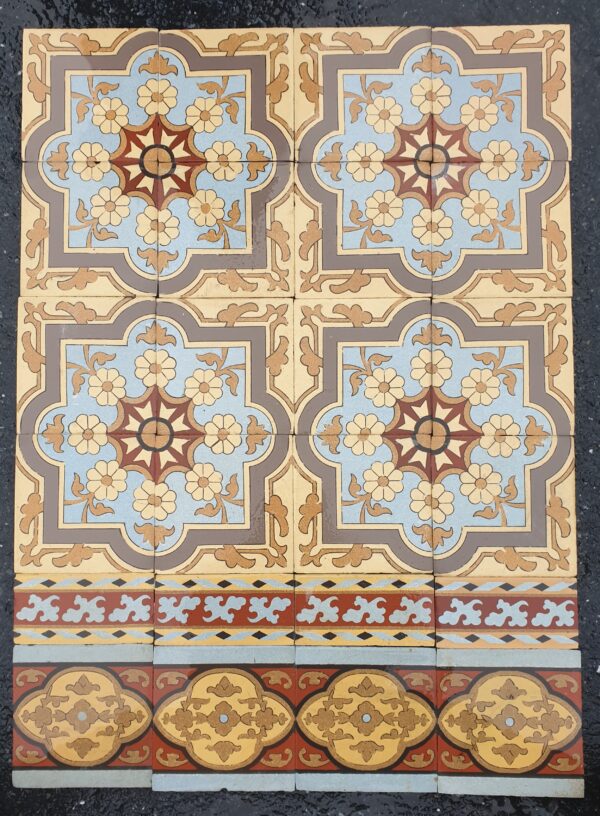 Carrelage Ciment Céramique Ancien  Réf 033