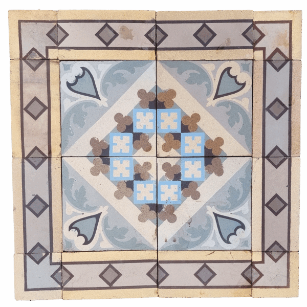 Carrelage Ciment Céramique Ancien  Réf 129