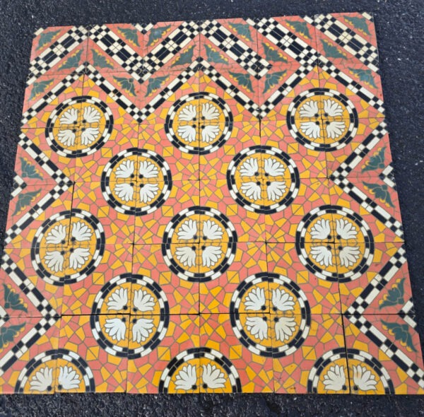 Carrelage Céramique Ancien  Réf 140  Fleurs & mosaïques - 15m2 – Image 2