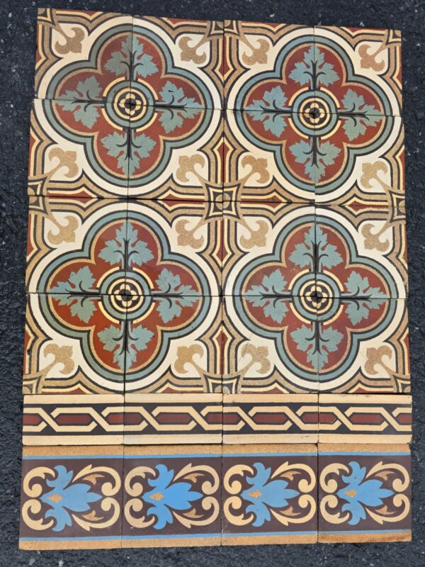 Carrelage Ciment Céramique Ancien  Réf 142  Collégiale - 8m2 – Image 2