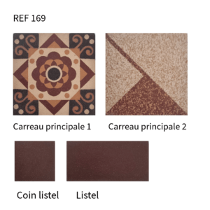 Carrelage Céramique Ancien  Réf 169 - 14 M2