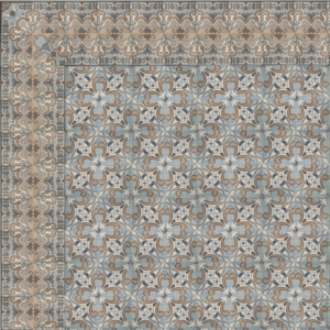 Carrelage Ciment Céramique Ancien  Réf 143  Fleurs Art Déco