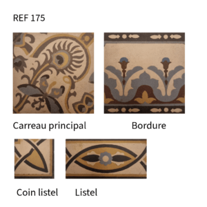 Carrelage Céramique Ancien  Réf 175 - 14 M2